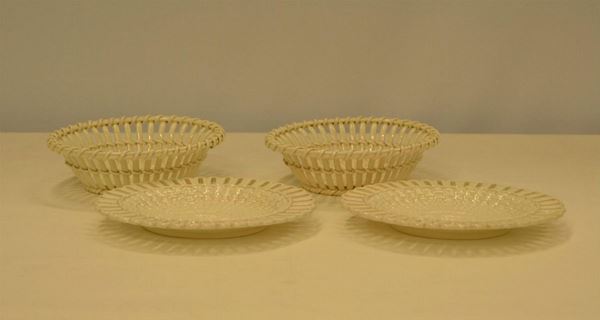  Due vassoietti e due vaschette, sec. XX,  