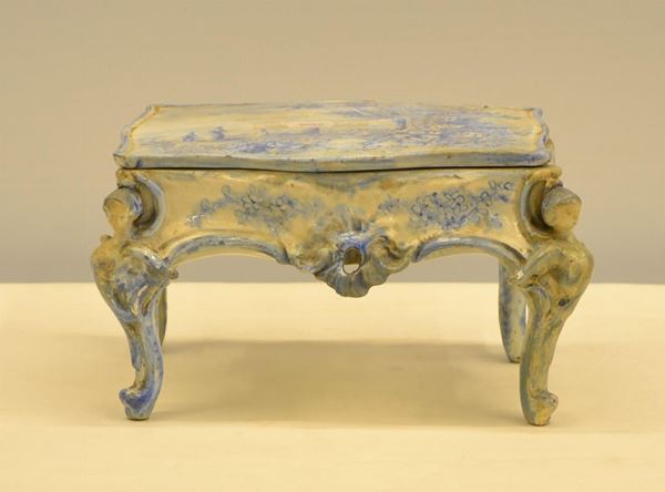  Portagioie, Francia, sec. XIX,  in maiolica