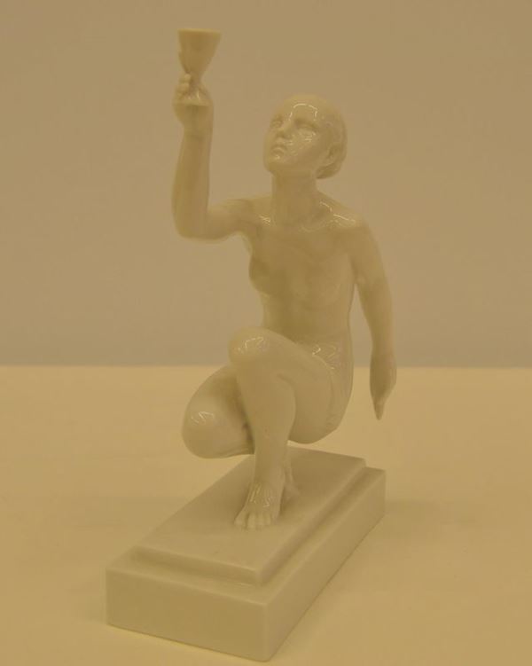  Scultura , inizi sec. XX in porcellana 
