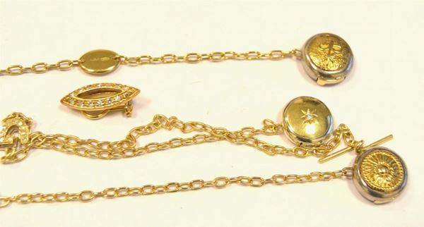  Copribottone in oro giallo e bianco 