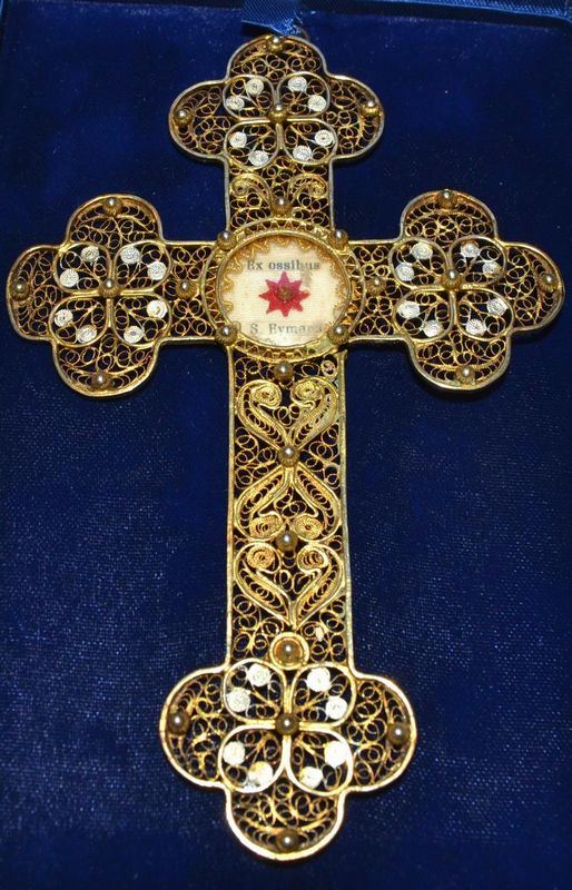  Croce pettorale, in argento 
