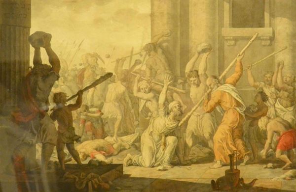  Scuola nord europea, primi sec. XIX   - Asta Decorazione di interni - Poggio Bracciolini Casa d'Aste