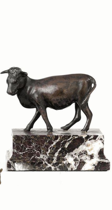  Piccola scultura, arte fiamminga, sec. XVII-XVIII,   in bronzo, 