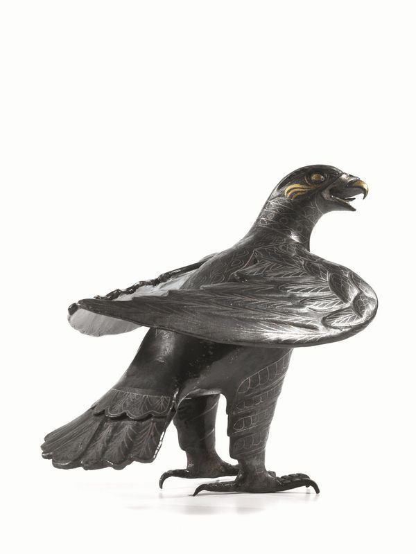   Scultura, Europa orientale, inizi sec. XX,  in metallo   - Asta Decorazione di interni - Poggio Bracciolini Casa d'Aste