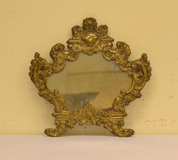  Cartagloria, sec. XVIII,  in metallo sbalzato e sagomato,  - Asta Decorazione di interni - Poggio Bracciolini Casa d'Aste