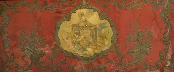   Poliotto, Toscana, sec. XVIII,  in seta e fili d'argento,  - Asta Decorazione di interni - Poggio Bracciolini Casa d'Aste