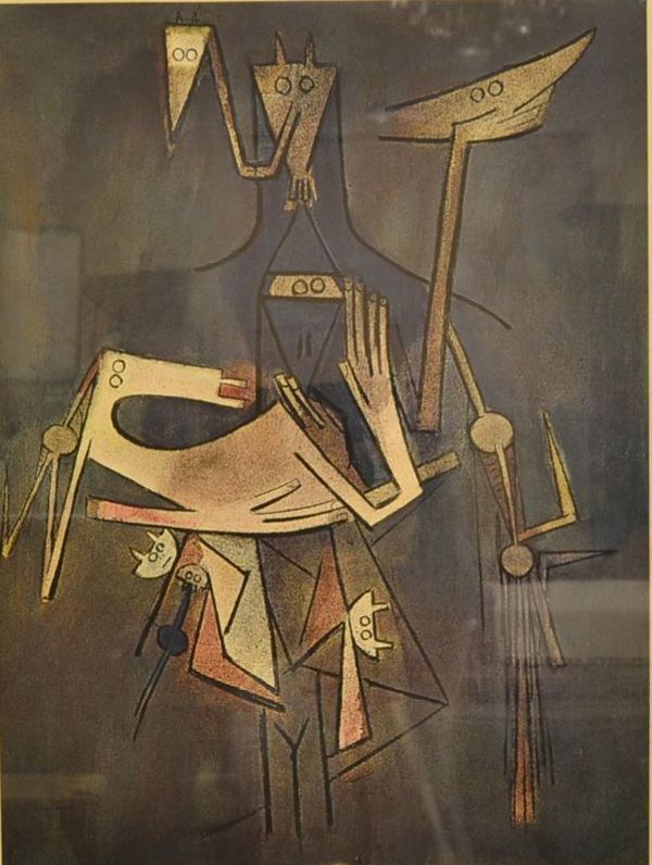  Wifredo Lam    - Asta Decorazione di interni - Poggio Bracciolini Casa d'Aste