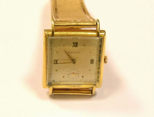 Orologio da polso Revue in oro giallo 