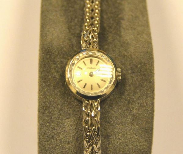  Orologio da polso per signora Vulcani , in oro bianco                       