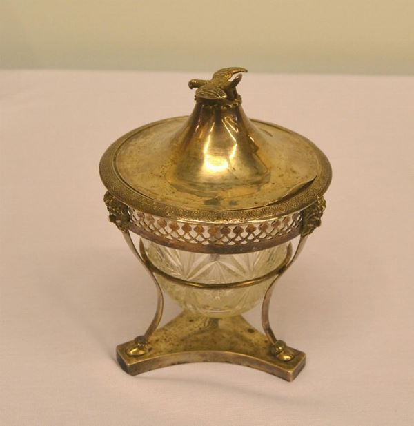  Z uccheriera, Stato Pontificio inizi sec. XIX  n argento                      - Asta Gioielli, Argenti, Arredi, Dipinti e Oggetti d'arte - Poggio Bracciolini Casa d'Aste
