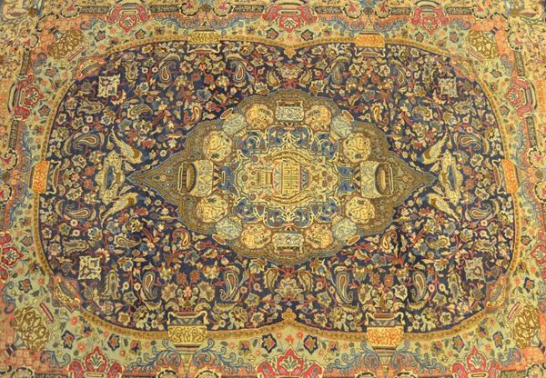  Tappeto persiano kashmar korassan, del 1920,  
