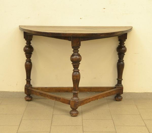  Consolle, Toscana, sec. XVIII,  in noce, gambe 