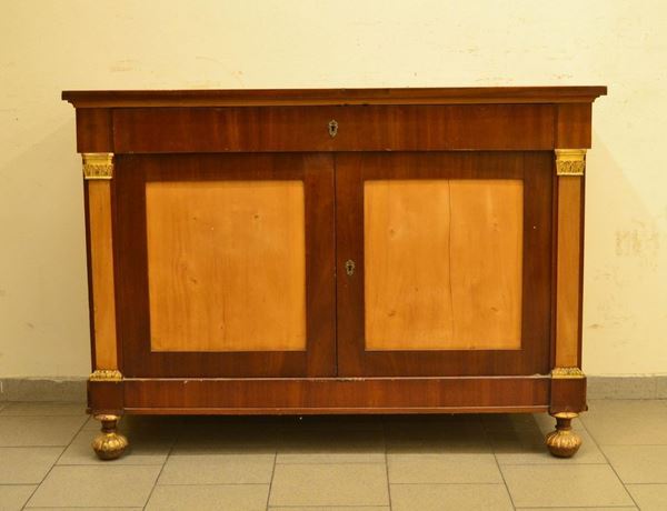  Credenza ad uso di cassettone, tardo Impero, fine sec. XIX,  