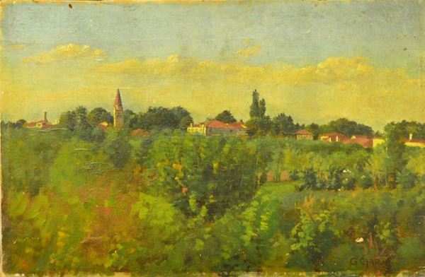  Scuola italiana, primi sec. XX   - Asta Gioielli, Argenti, Arredi, Dipinti e Oggetti d'arte - Poggio Bracciolini Casa d'Aste