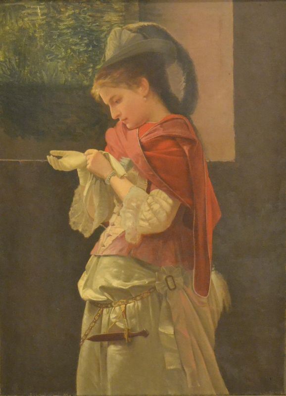 Scuola italiana, sec. XIXGENTILDONNAolio su tela, cm 118x89difetti