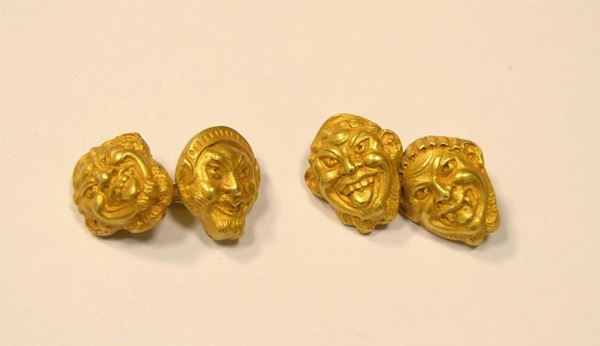  Paio di gemelli in oro 