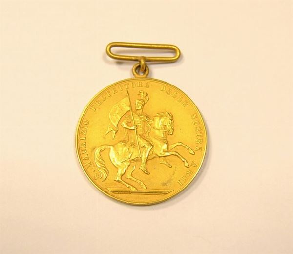  Repubblica Italiana , medaglia in oro 917/1000 
