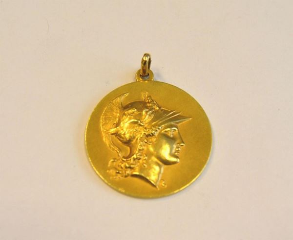  Medaglia in oro giallo   - Asta Antiquariato, collezionismo e gioielli - Poggio Bracciolini Casa d'Aste
