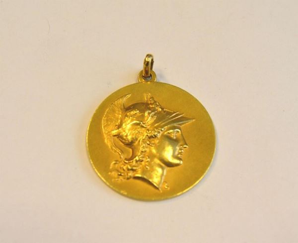  Medaglia in oro giallo 
