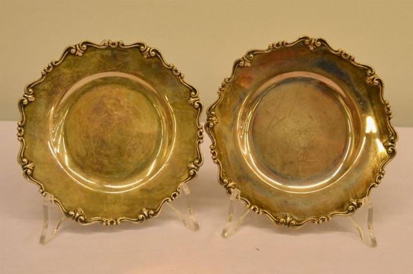  Dieci piattini da pane in argento   - Asta Antiquariato, collezionismo e gioielli - Poggio Bracciolini Casa d'Aste