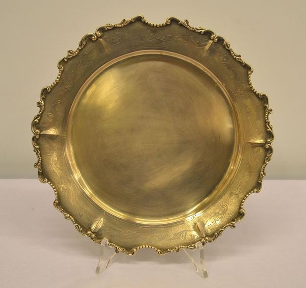   Vassoio in argento    - Asta Antiquariato, collezionismo e gioielli - Poggio Bracciolini Casa d'Aste