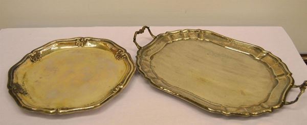 Vassoio in argento   - Asta Antiquariato, collezionismo e gioielli - Poggio Bracciolini Casa d'Aste
