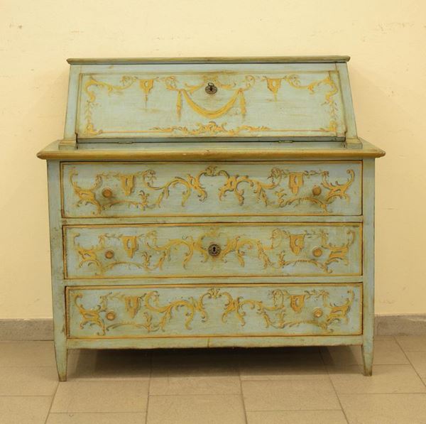  Ribalta, Italia settentrionale, sec. XIX,  in legno laccato