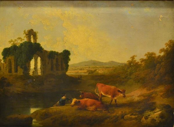  Scuola inglese, primi sec. XIX   - Asta Antiquariato, collezionismo e gioielli - Poggio Bracciolini Casa d'Aste