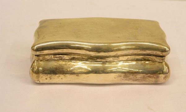  Scatola da tavolo, sec. XX , facitore Mario Buccellati in argento 
