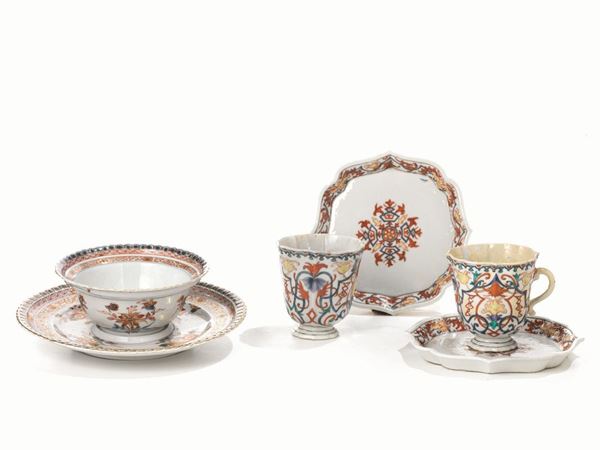 32-Tazza con piattino in porcellana, Vienna, fine                           sec. XVIII                                                                  UNITO A 6506_2014