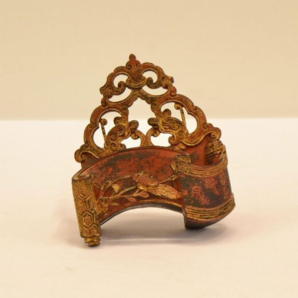  Portabiglietti, Cina, sec. XIX,  in legno