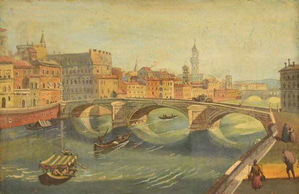  Scuola italiana, inizi sec. XIX   - Asta Gioielli, argenti, modernariato, mobili e dipinti - Poggio Bracciolini Casa d'Aste