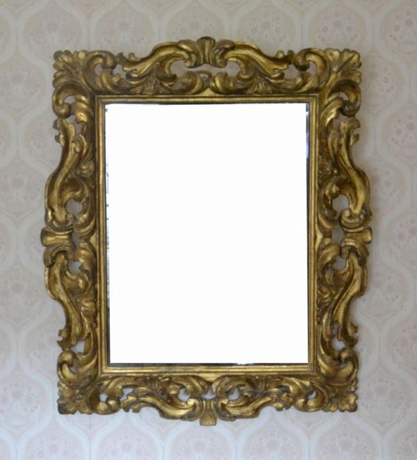  Specchiera, Toscana, sec. XIX,  entro   - Asta Gioielli, argenti, modernariato, mobili e dipinti - Poggio Bracciolini Casa d'Aste
