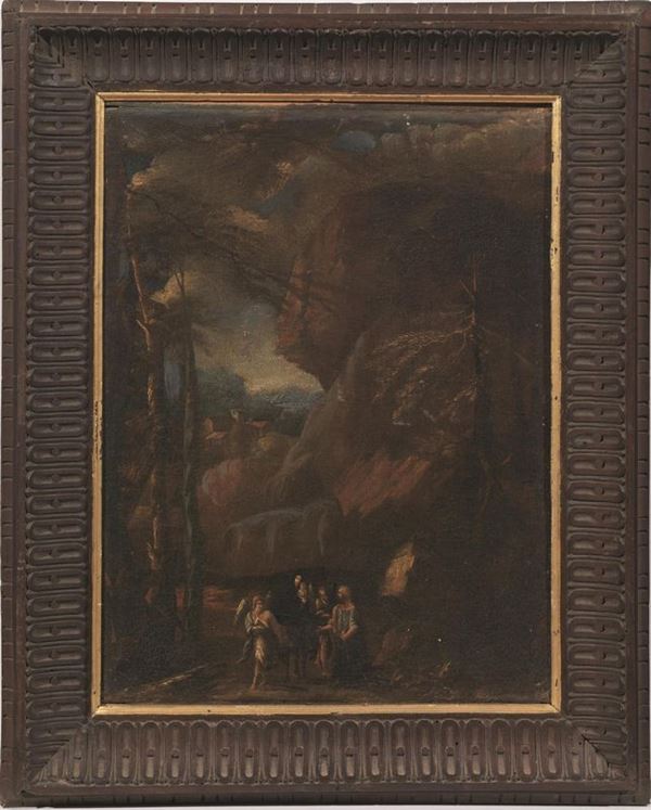   Scuola genovese, sec. XVII    - Asta Gioielli, argenti, modernariato, mobili e dipinti - Poggio Bracciolini Casa d'Aste