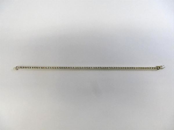 BRACCIALE TENNIS IN ORO BIANCO E DIAMANTI