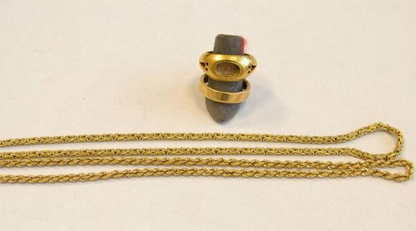 Due collane in oro giallo  - Asta Antiquariato, Collezionismo & Gioielli - Poggio Bracciolini Casa d'Aste
