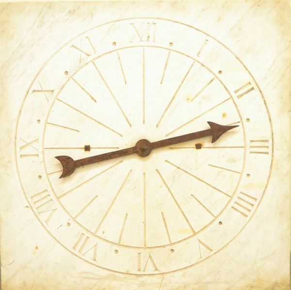 Mostra di orologio, sec. XX, in marmo,  - Asta Antiquariato, Collezionismo & Gioielli - Poggio Bracciolini Casa d'Aste