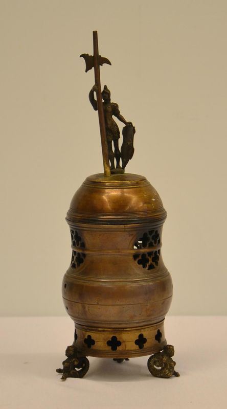 Turibolo, arte fiamminga, sec. XVII, in bronzo,