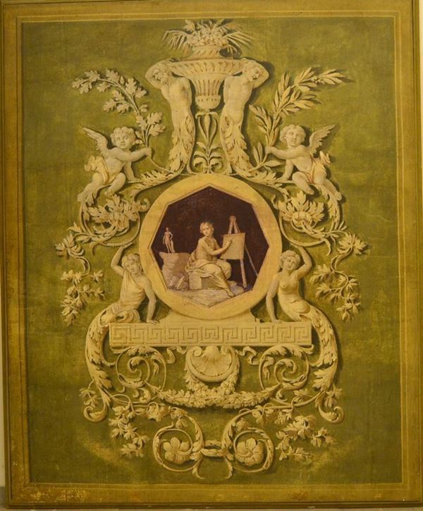 Scuola italiana, sec. XIX  - Asta Antiquariato, Collezionismo & Gioielli - Poggio Bracciolini Casa d'Aste