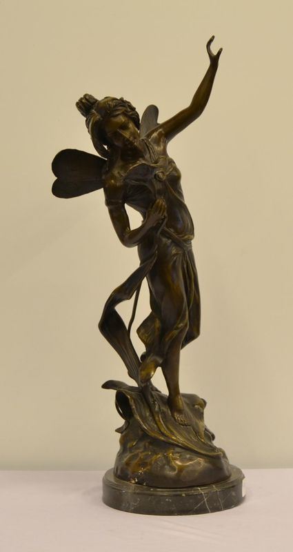 Scultura, inizi sec. XX, in bronzo, raffigurante