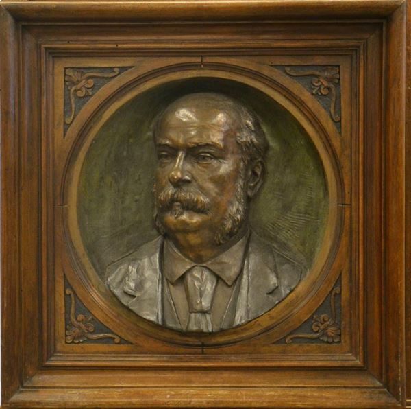 Altorilievo, sec. XIX, in bronzo,
