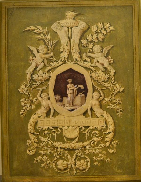 Scuola italiana, sec. XIX  - Asta Antiquariato, Collezionismo & Gioielli - Poggio Bracciolini Casa d'Aste