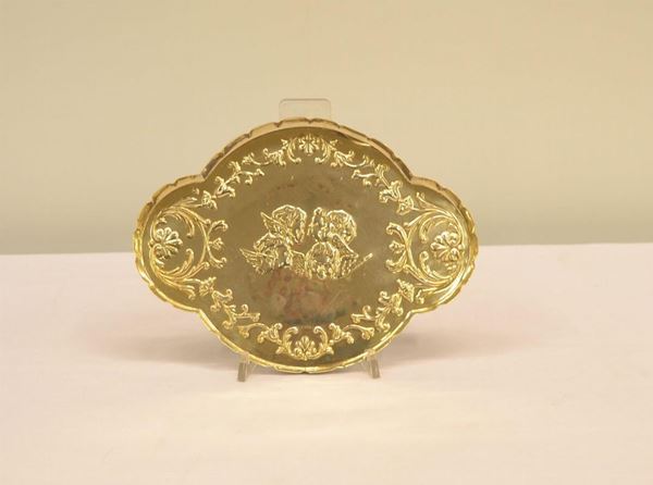 Vassoio , Londra 1973 , in argento  - Asta Decorazione di interni - Poggio Bracciolini Casa d'Aste