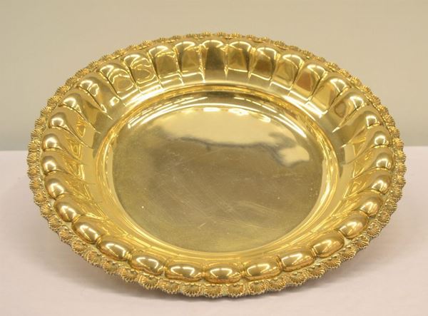 Vassoio , sec. XX in argento  - Asta Decorazione di interni - Poggio Bracciolini Casa d'Aste