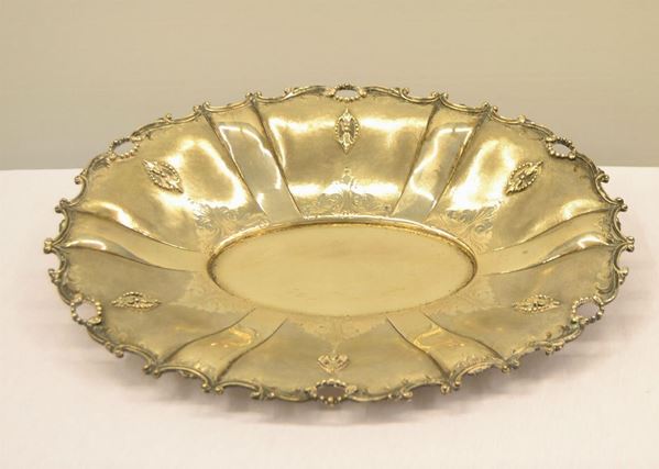 Vassoio sec. XX in argento  - Asta Decorazione di interni - Poggio Bracciolini Casa d'Aste