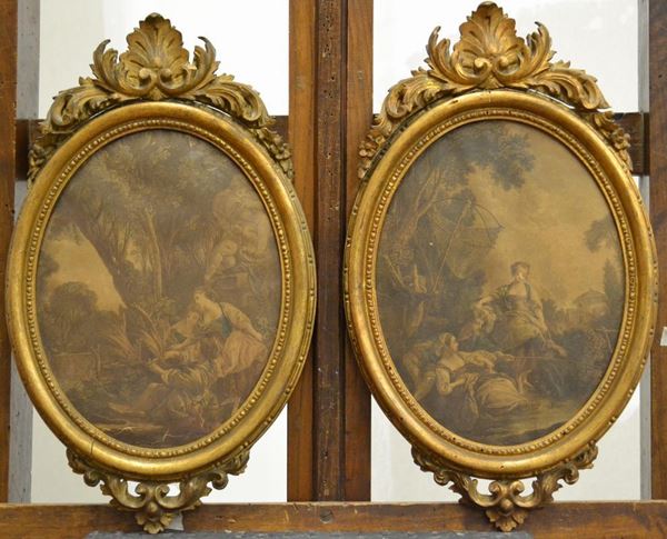 Coppia di stampe a colori  - Asta Decorazione di interni - Poggio Bracciolini Casa d'Aste