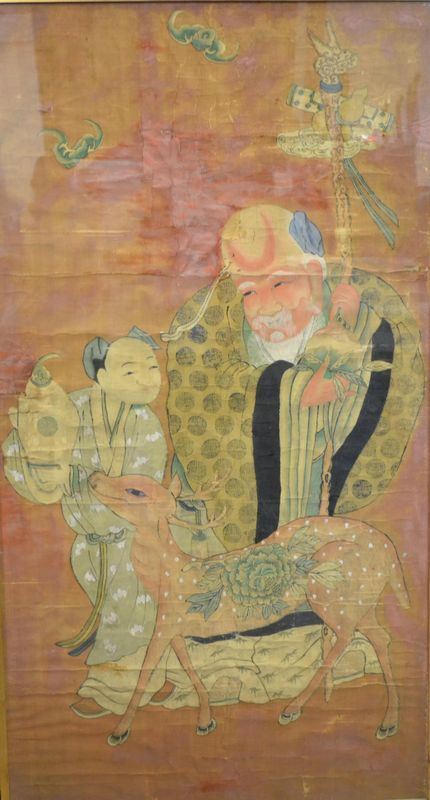 Dipinto, arte orientale, inizi sec. XX  - Asta Decorazione di interni - Poggio Bracciolini Casa d'Aste