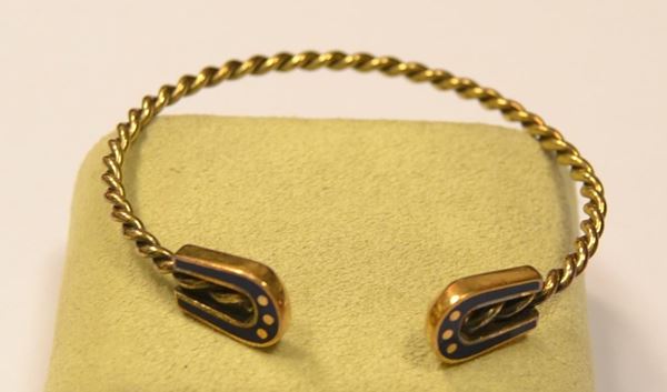 Bracciale, Gucci in oro giallo e smalto ,&nbsp;