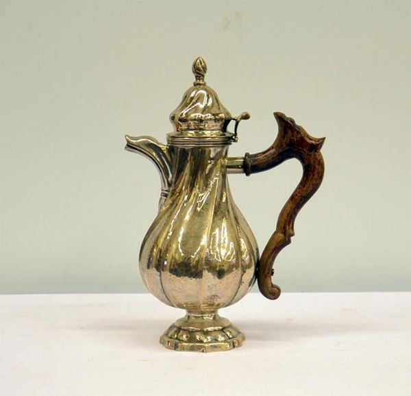 Caffettiera , Italia sec XIX/XX in argento  - Asta ARREDI, OGGETTI D'ARTE, DIPINTI E GIOIELLI - Poggio Bracciolini Casa d'Aste