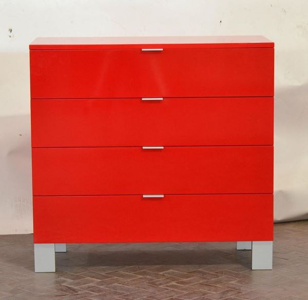Cassettiera, design MISURA EMME, in legno lucido
